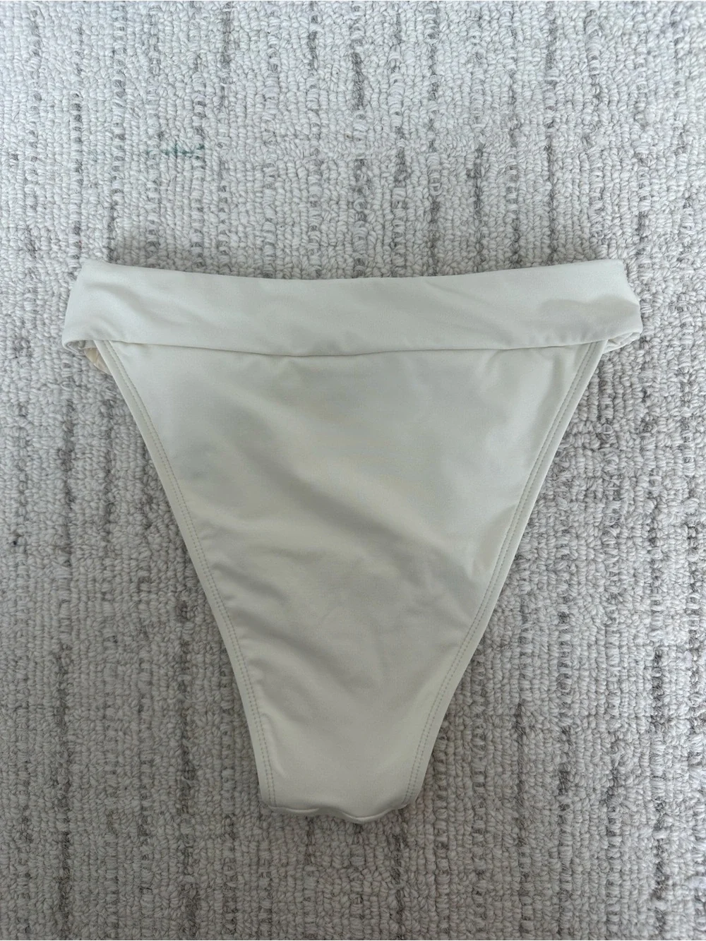 Monday Swimwear Cream High Cut Bottoms